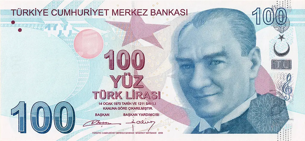 100 Türk Lirası